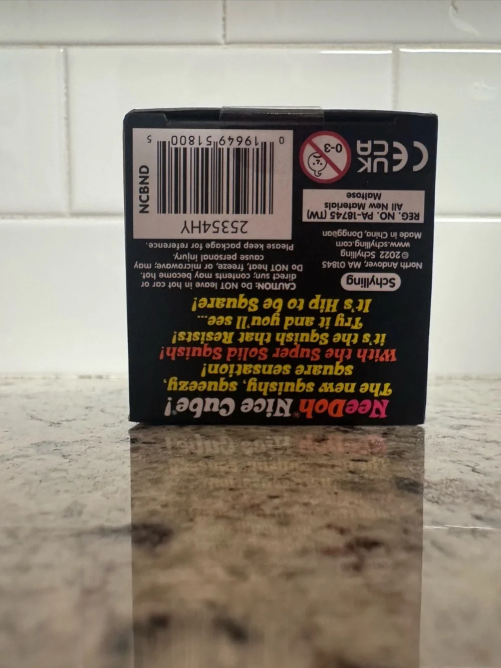 Nee Doh Nice Cube Super Solid Squish - Pink - Picture 5 of 6